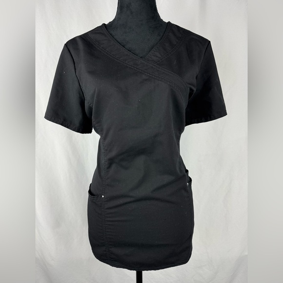 Scrubstar Tops - Scrubstar Black Women's Top Blouse w/ 3 Pockets